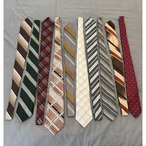 LOT OF 10 Neck Ties For Men, 10 Different Ties Please See Pictures